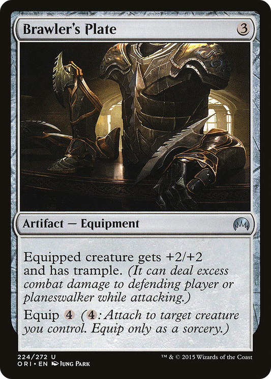 Brawler's Plate (224) Foil - Magic Origins
