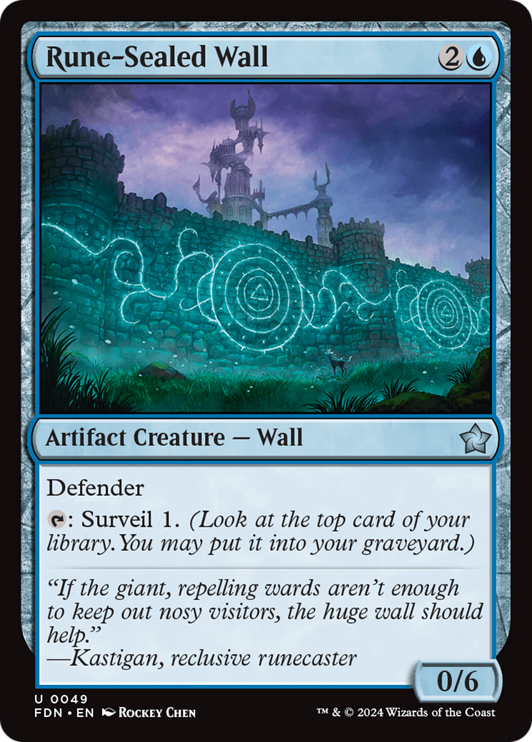 Rune-Sealed Wall [Foundations] | Silver Goblin