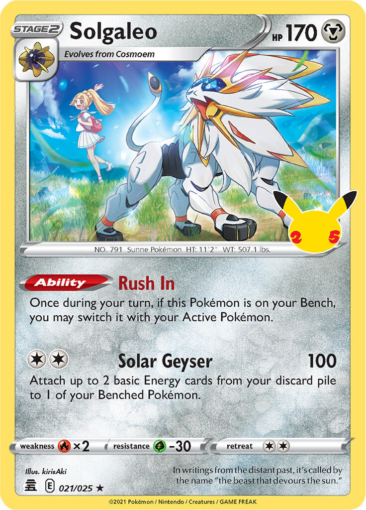 Solgaleo (021/025) [Celebrations: 25th Anniversary] | Silver Goblin