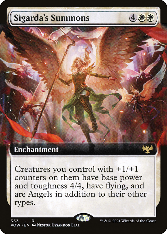 Sigarda's Summons (Extended Art) [Innistrad: Crimson Vow]