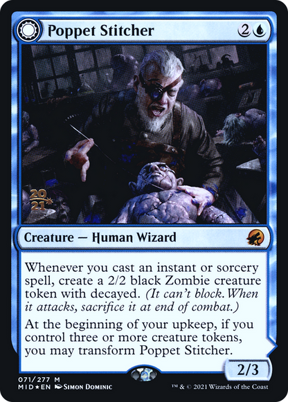 Poppet Stitcher // Poppet Factory (71s) Foil - Innistrad: Midnight Hunt Promos