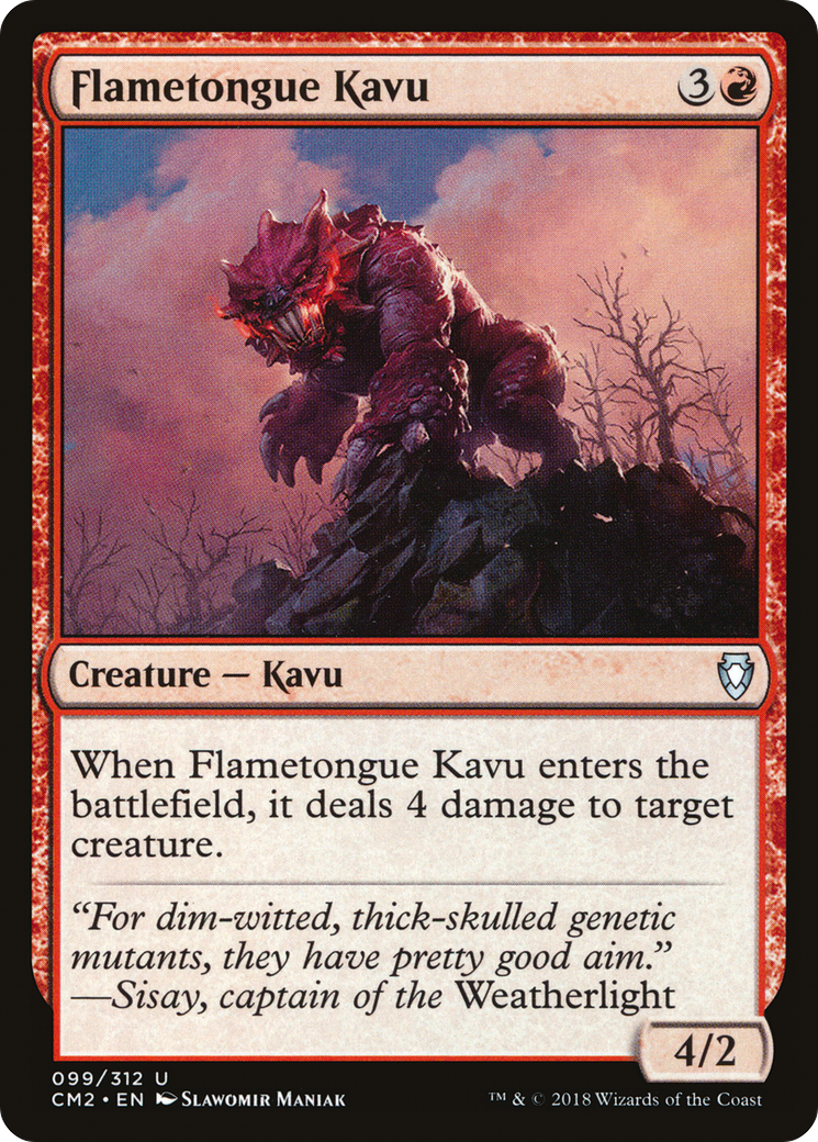Flametongue Kavu (099) - Commander Anthology Volume II