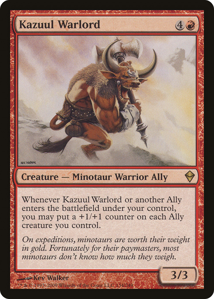 Kazuul Warlord (134) Foil - Zendikar