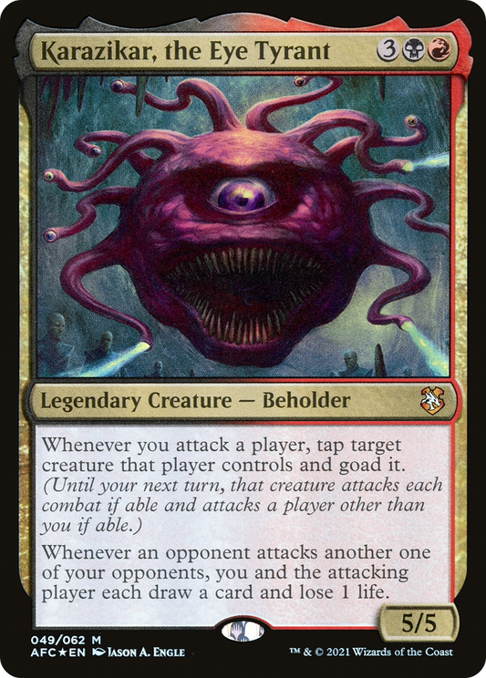 Karazikar, the Eye Tyrant (049) Foil - Forgotten Realms Commander