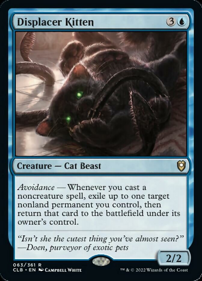 Displacer Kitten [Commander Legends: Battle for Baldur's Gate] | Silver Goblin