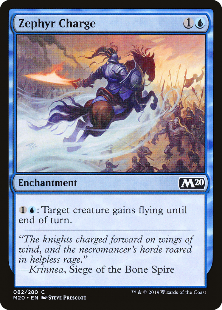 Zephyr Charge (082) Foil - Core Set 2020