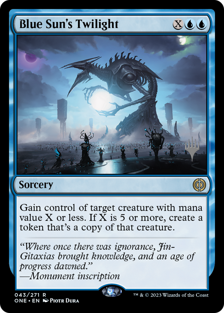 Blue Sun's Twilight (43p) Foil - Phyrexia: All Will Be One Promos