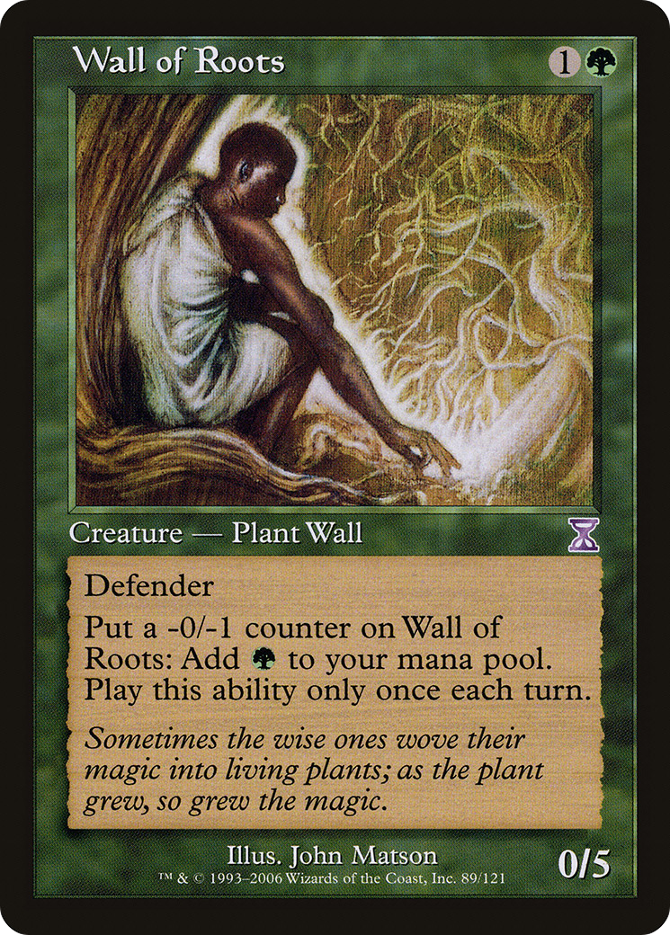 Wall of Roots (Retro) (089) Foil - Time Spiral Timeshifted