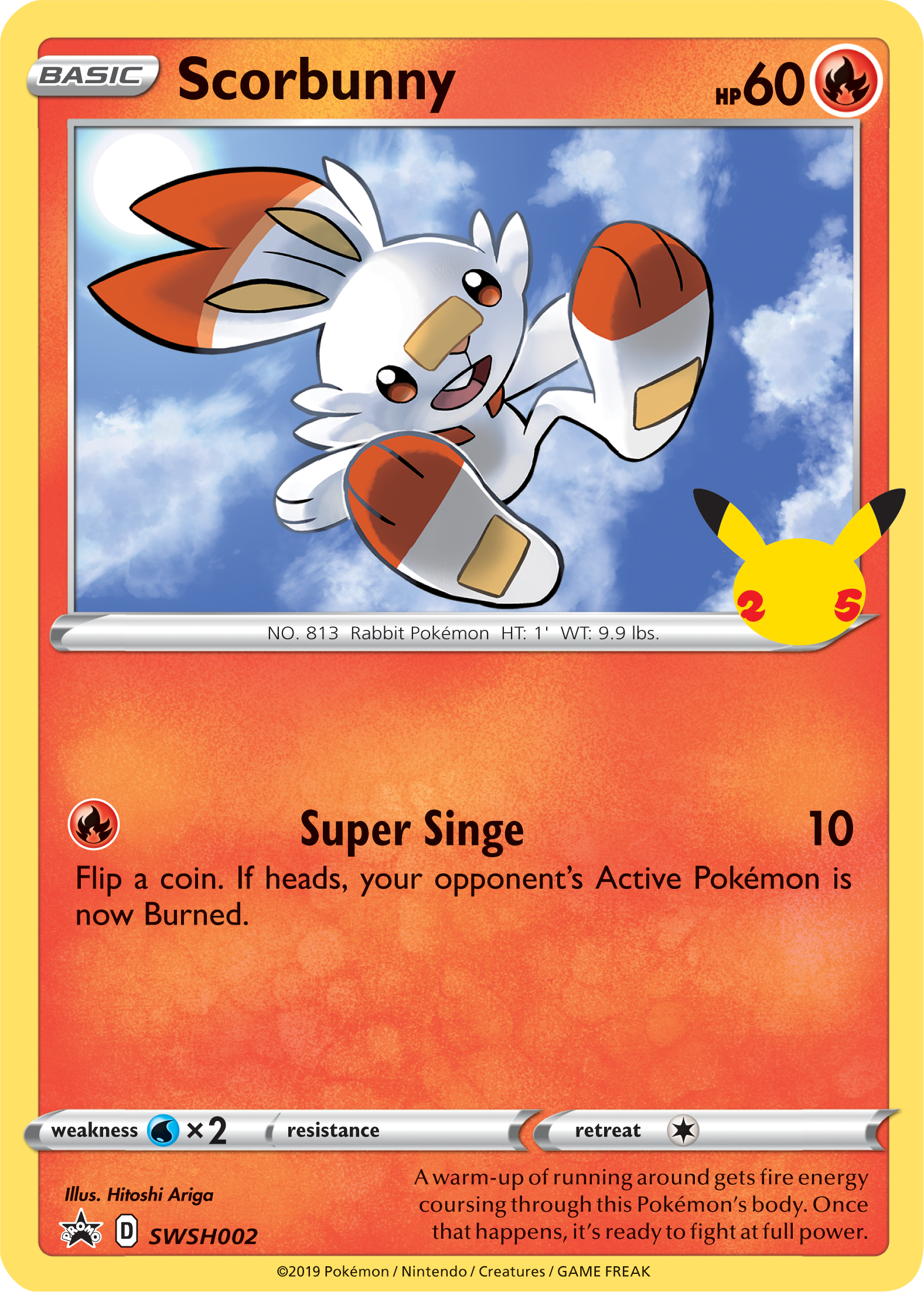 Scorbunny (SWSH002) (Jumbo Card) [First Partner Pack] | Silver Goblin