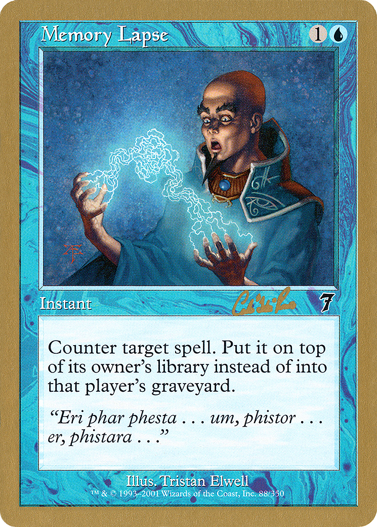 Memory Lapse - 2002 Carlos Romao (7ED) (Retro) - World Championship Decks 2002