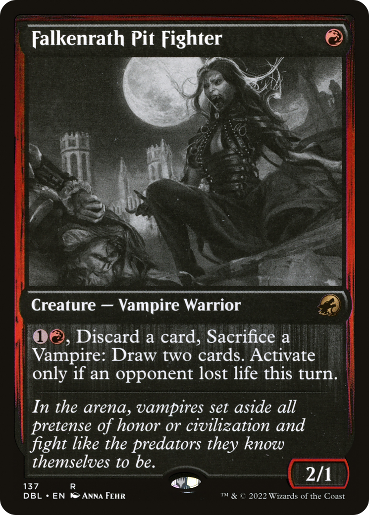 Falkenrath Pit Fighter (137) Foil - Innistrad: Double Feature
