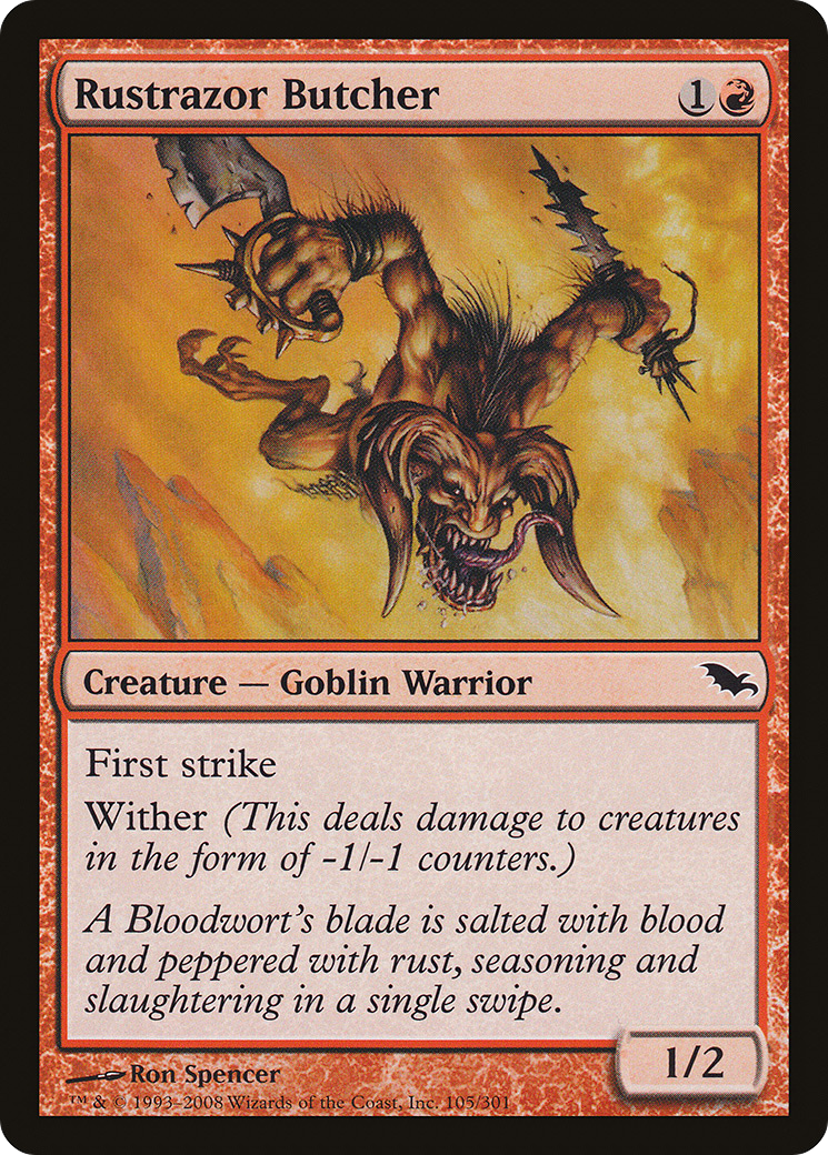 Rustrazor Butcher (105) Foil - Shadowmoor