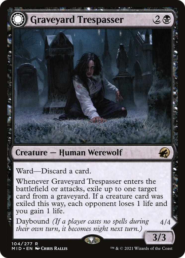 Graveyard Trespasser (104) Foil - Innistrad: Midnight Hunt