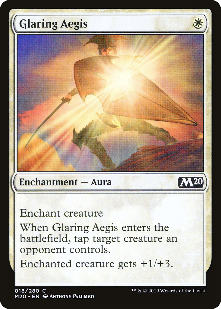 Glaring Aegis (018) Foil - Core Set 2020