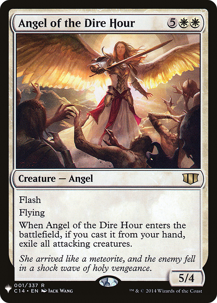 Angel of the Dire Hour (C14-1) - The List