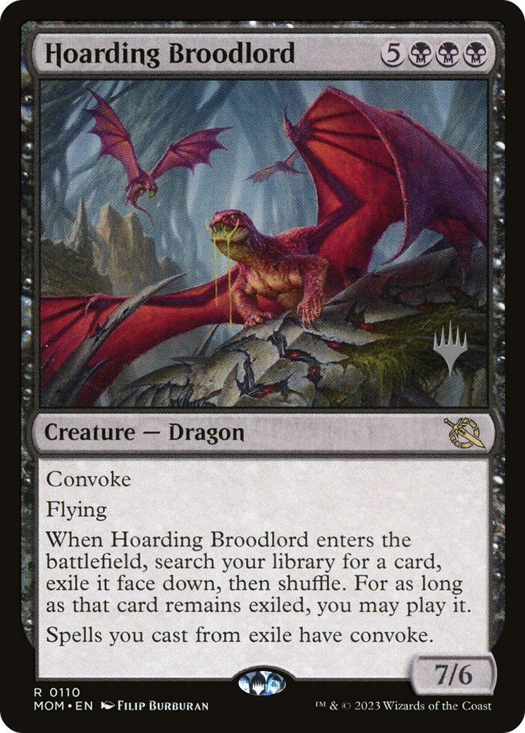 Hoarding Broodlord (110p) Foil - March of the Machine Promos