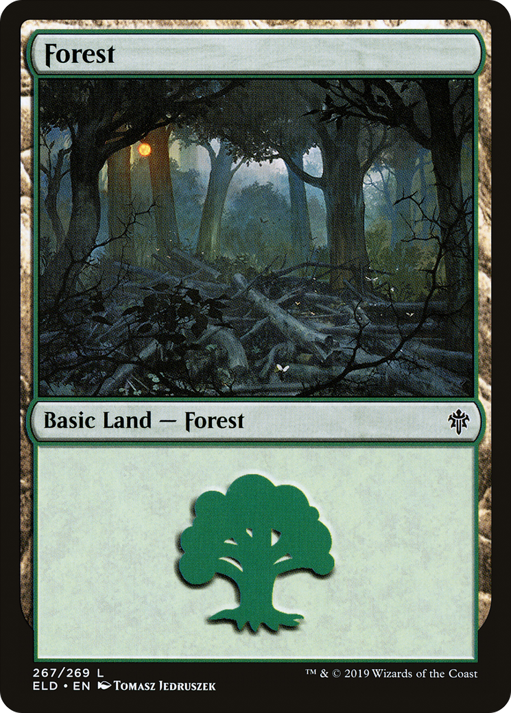 Forest (267) Foil - Throne of Eldraine