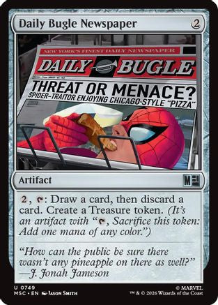 Daily Bugle Newspaper (749) Foil - Commander: Marvel Super Heroes