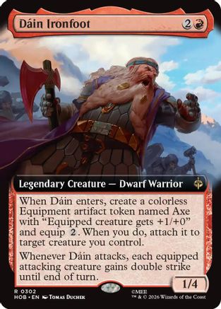 Dain Ironfoot (Extended Art) (302) Foil - The Hobbit