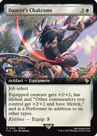 Dancer's Chakrams (Extended Art) (105) Foil - Commander: FINAL FANTASY