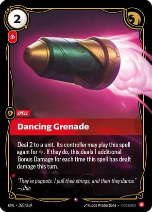 Dancing Grenade (020) Foil - Unleashed