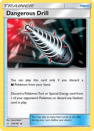 Dangerous Drill (138) Reverse Holofoil - Team Up