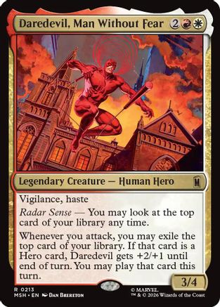 Daredevil, Man Without Fear (213) Foil - Marvel Super Heroes