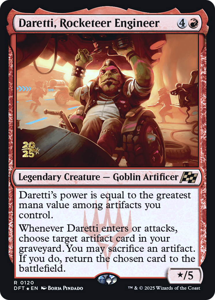 Daretti, Rocketeer Engineer (Prerelease) (120) Foil - Aetherdrift