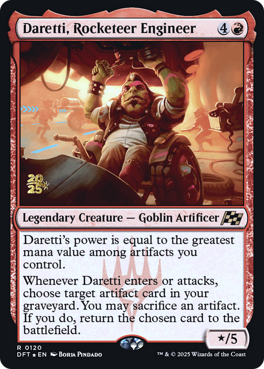 Daretti, Rocketeer Engineer (Prerelease) (120) Foil - Aetherdrift