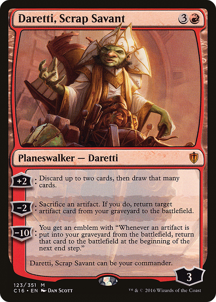 Daretti, Scrap Savant (123) - Commander 2016