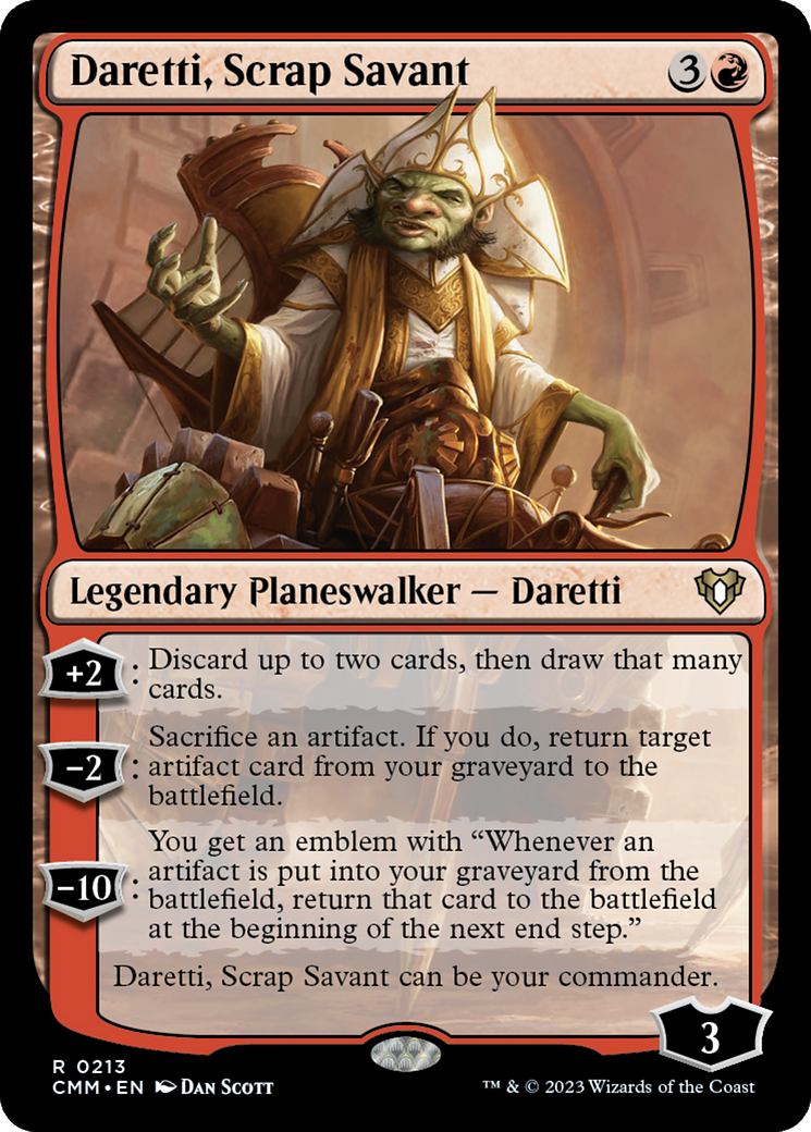 Daretti, Scrap Savant (213) - Commander Masters
