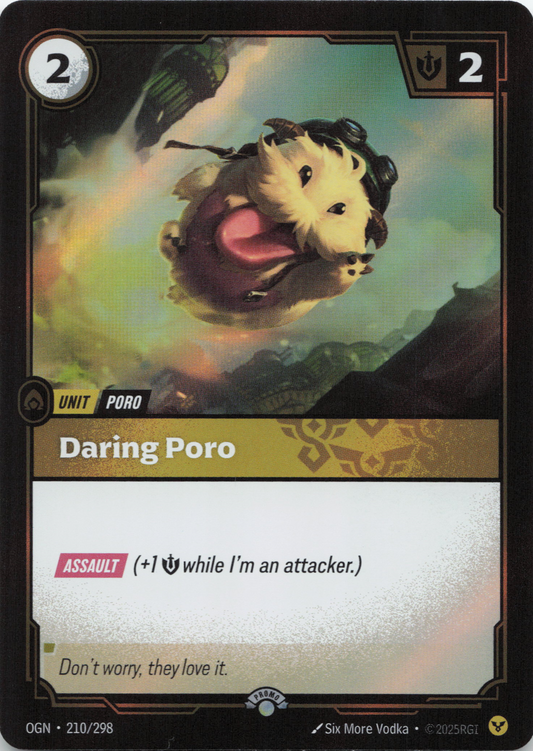 Daring Poro (210) Foil - Riftbound Promotional Cards