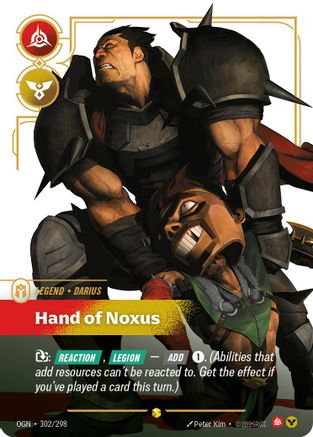 Darius – Hand of Noxus (Showcase) (302) Foil - Origins