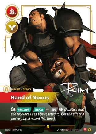 Darius – Hand of Noxus (Signature) (302) Foil - Origins