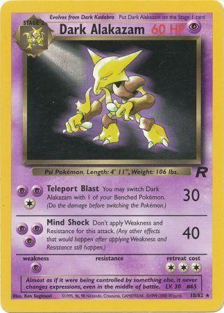 Dark Alakazam (18) (Unlimited) - Team Rocket