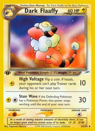Dark Flaaffy (34) (1st Edition) - Neo Destiny