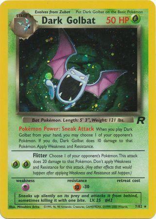 Dark Golbat (7) (Unlimited) Holofoil - Team Rocket