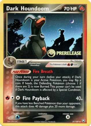 Dark Houndoom (Prerelease) (37) Holofoil - Nintendo Promos