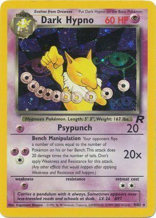 Dark Hypno (9) (Unlimited) Holofoil - Team Rocket