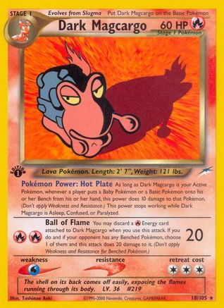 Dark Magcargo (18) (1st Edition) - Neo Destiny