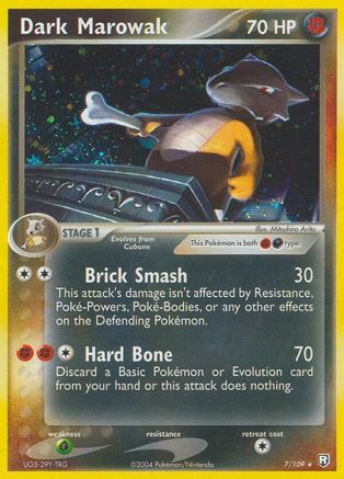 Dark Marowak (7) Reverse Holofoil - Team Rocket Returns