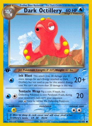 Dark Octillery (62) (1st Edition) - Neo Destiny