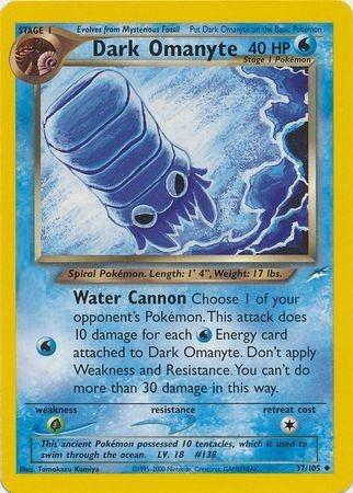 Dark Omanyte (37) (Unlimited) - Neo Destiny