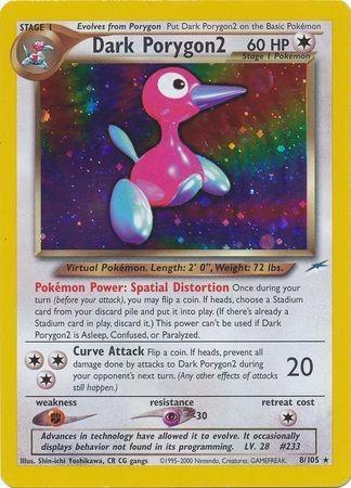 Dark Porygon2 (8) (Unlimited) Holofoil - Neo Destiny
