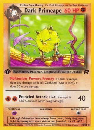 Dark Primeape (43) (1st Edition) - Team Rocket