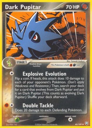 Dark Pupitar (40) Reverse Holofoil - Team Rocket Returns