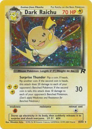 Dark Raichu (83) (Unlimited) Holofoil - Team Rocket