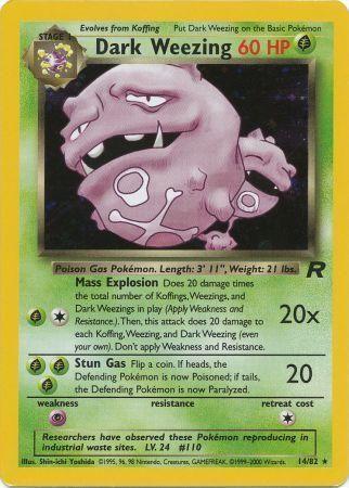 Dark Weezing (14) (Unlimited) Holofoil - Team Rocket