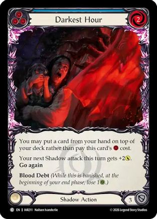 Darkest Hour (Blue) (IAR211) Rainbow Foil - Usurp the Shadow Throne