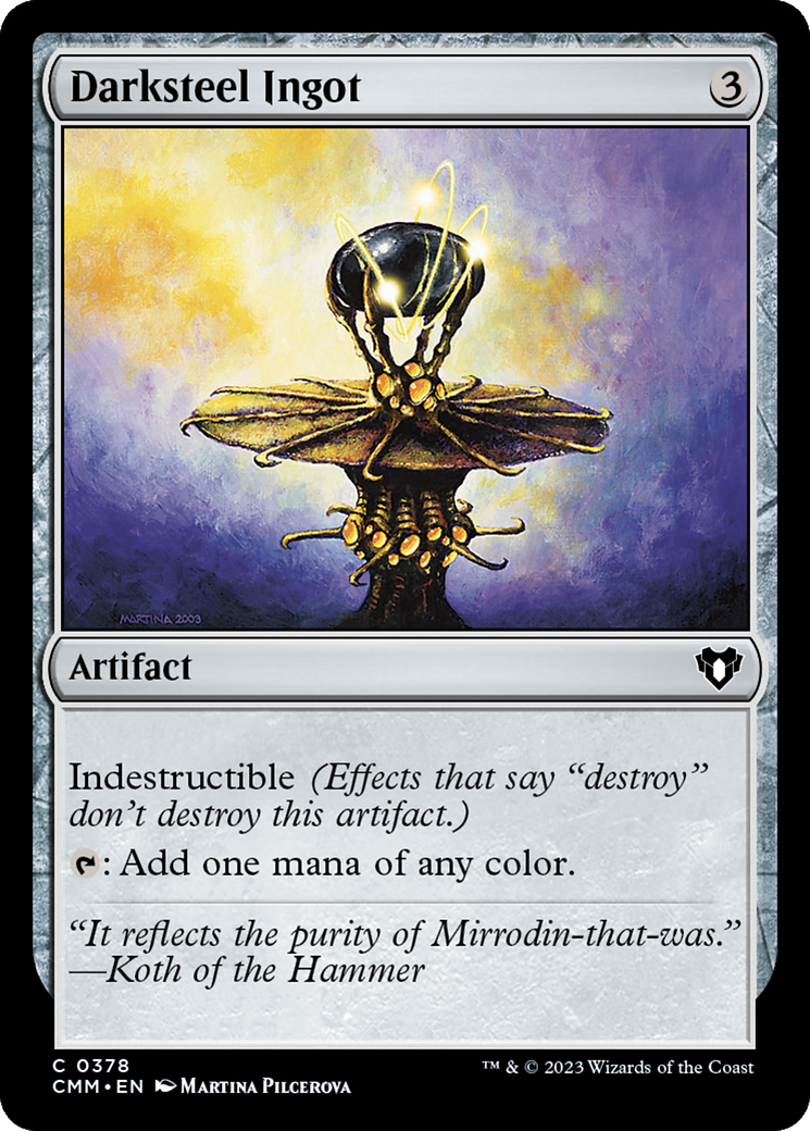 Darksteel Ingot (378) - Commander Masters